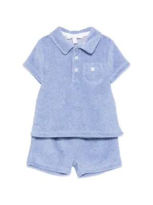 Emporio Armani Kids logo-patch Shorts Set | Blue | FARFETCH