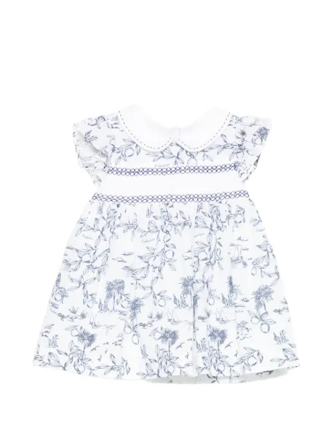 Patachou  smocked-panel dress