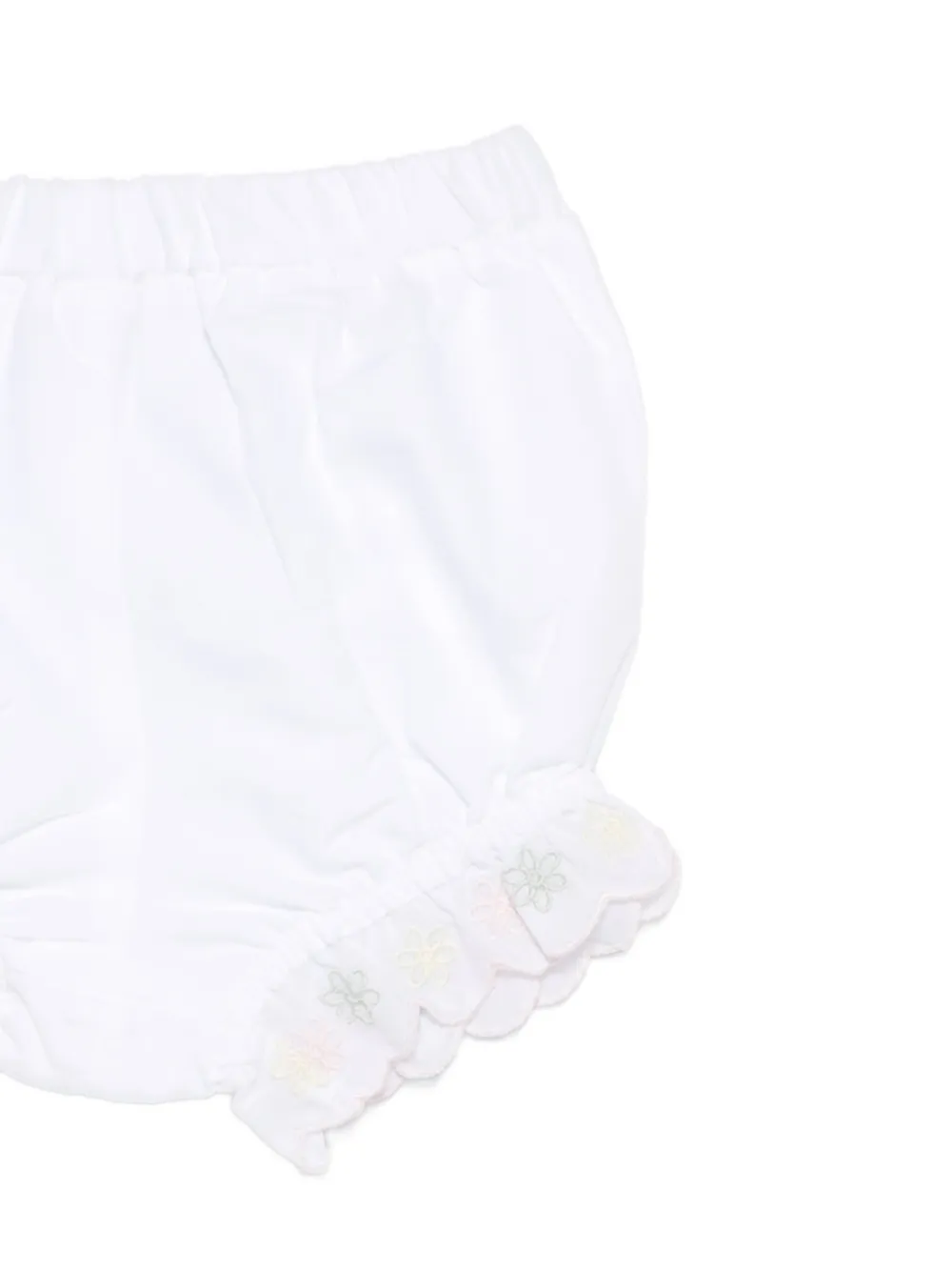 Patachou Shortsset met ruches en bloemenprint Wit