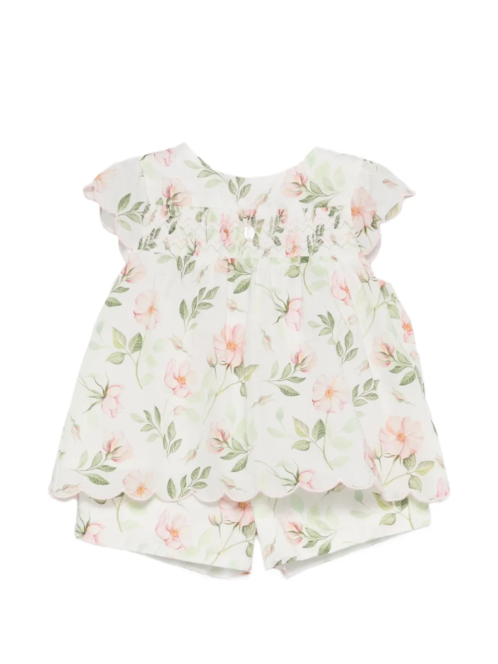 Patachou Set con shorts a fiori - Toni neutri