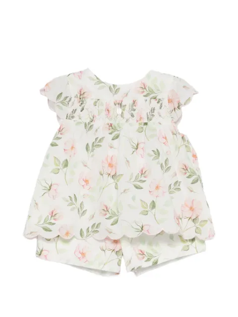 Patachou set de shorts con estampado floral