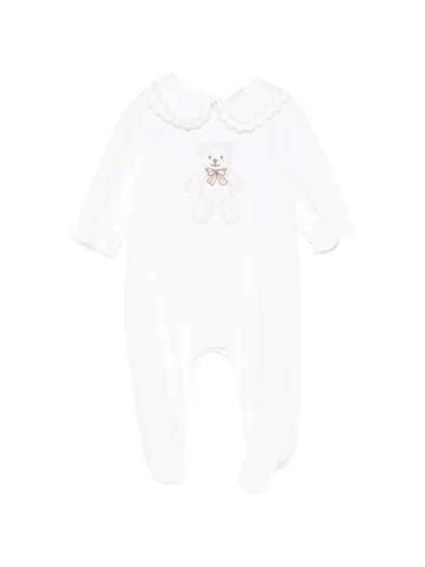 Patachou teddy-bear scalloped-collar pajamas