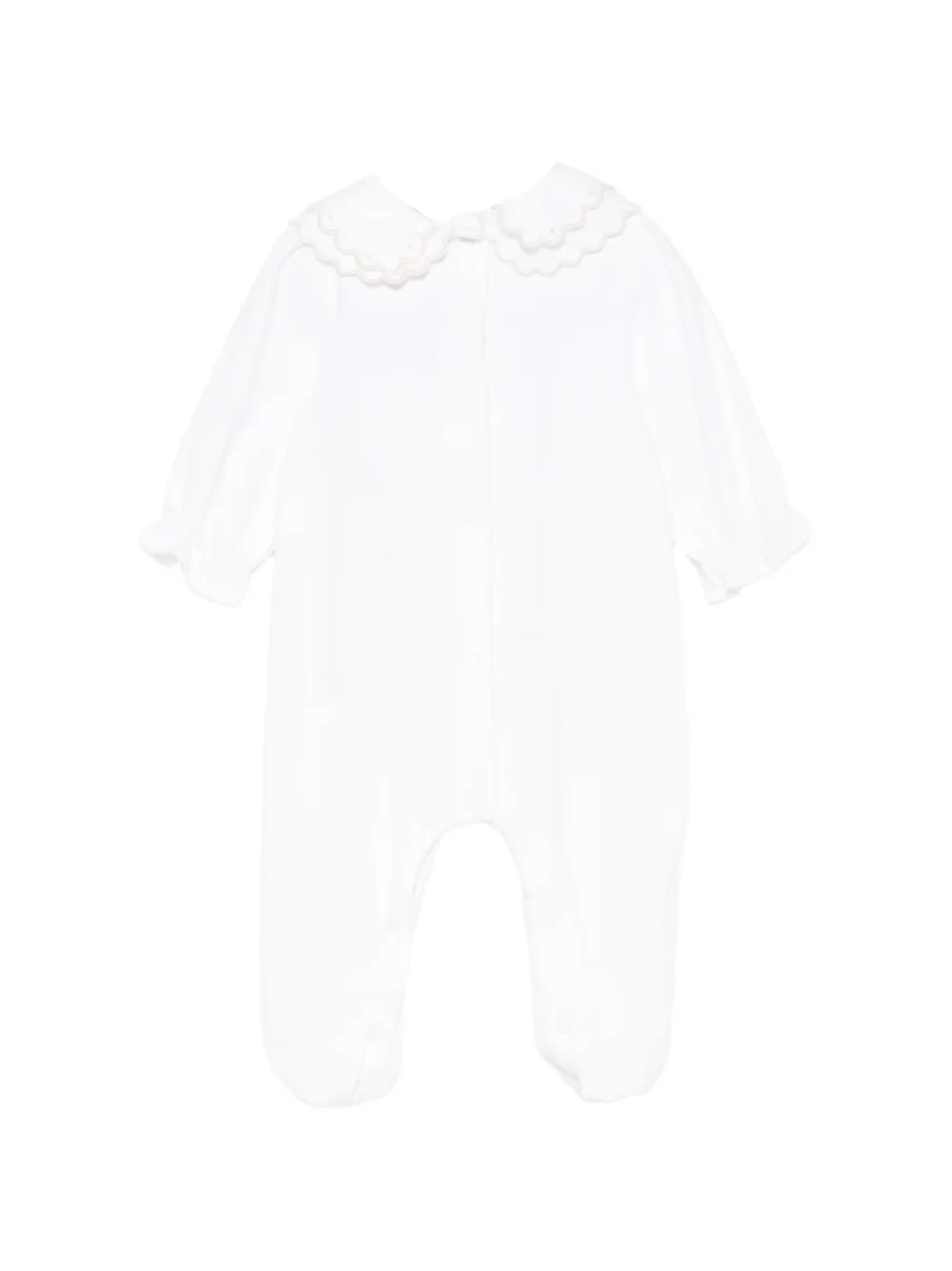Patachou Pyjama met gewelfde kraag en teddybeer Wit