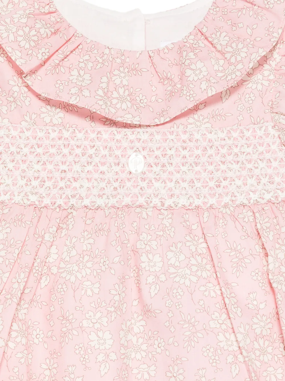 Patachou Babypakje met ruches en bloemenprint Roze