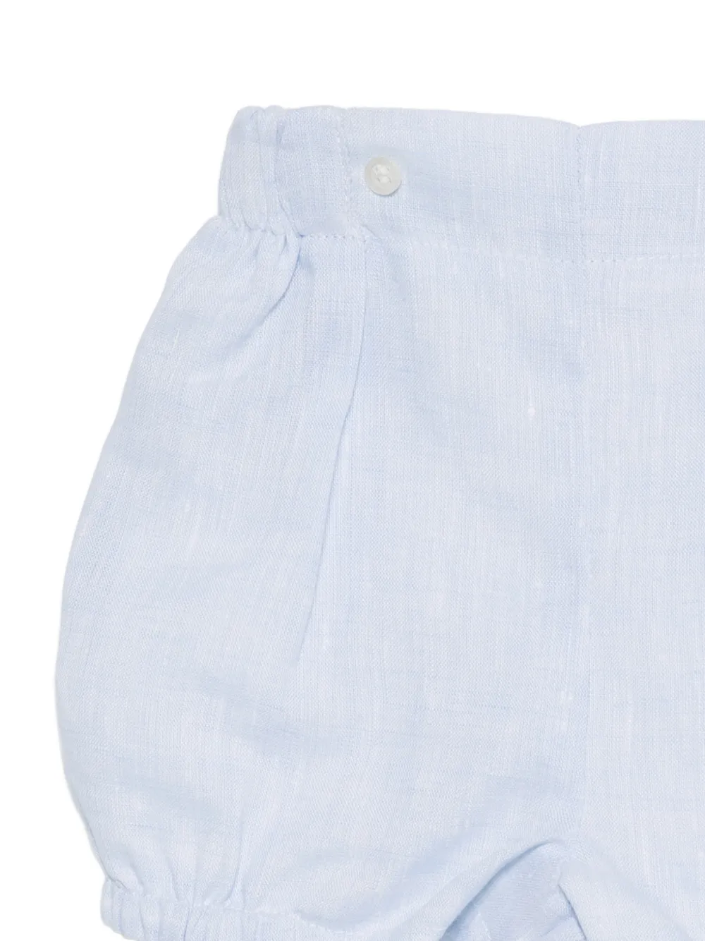  Patachou Contrast-collar Shorts Set - White 