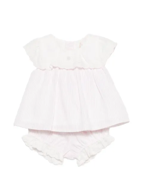 Patachou striped ruffled shorts set