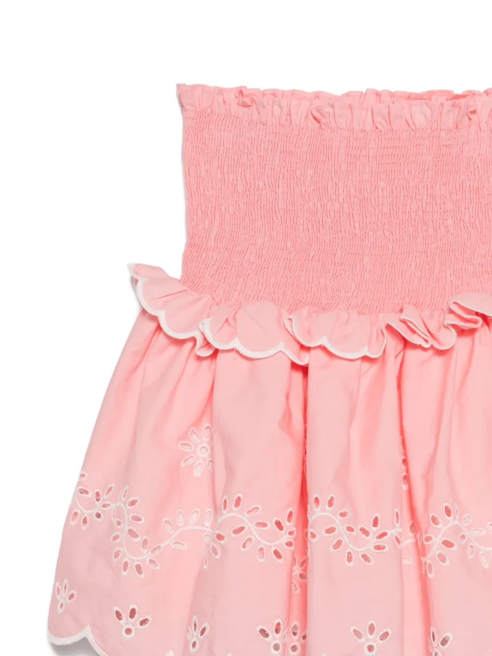 Patachou Rok set met gewelfde broderie Roze