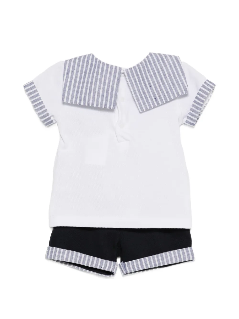 Patachou Shorts set met gestreepte afwerking Wit
