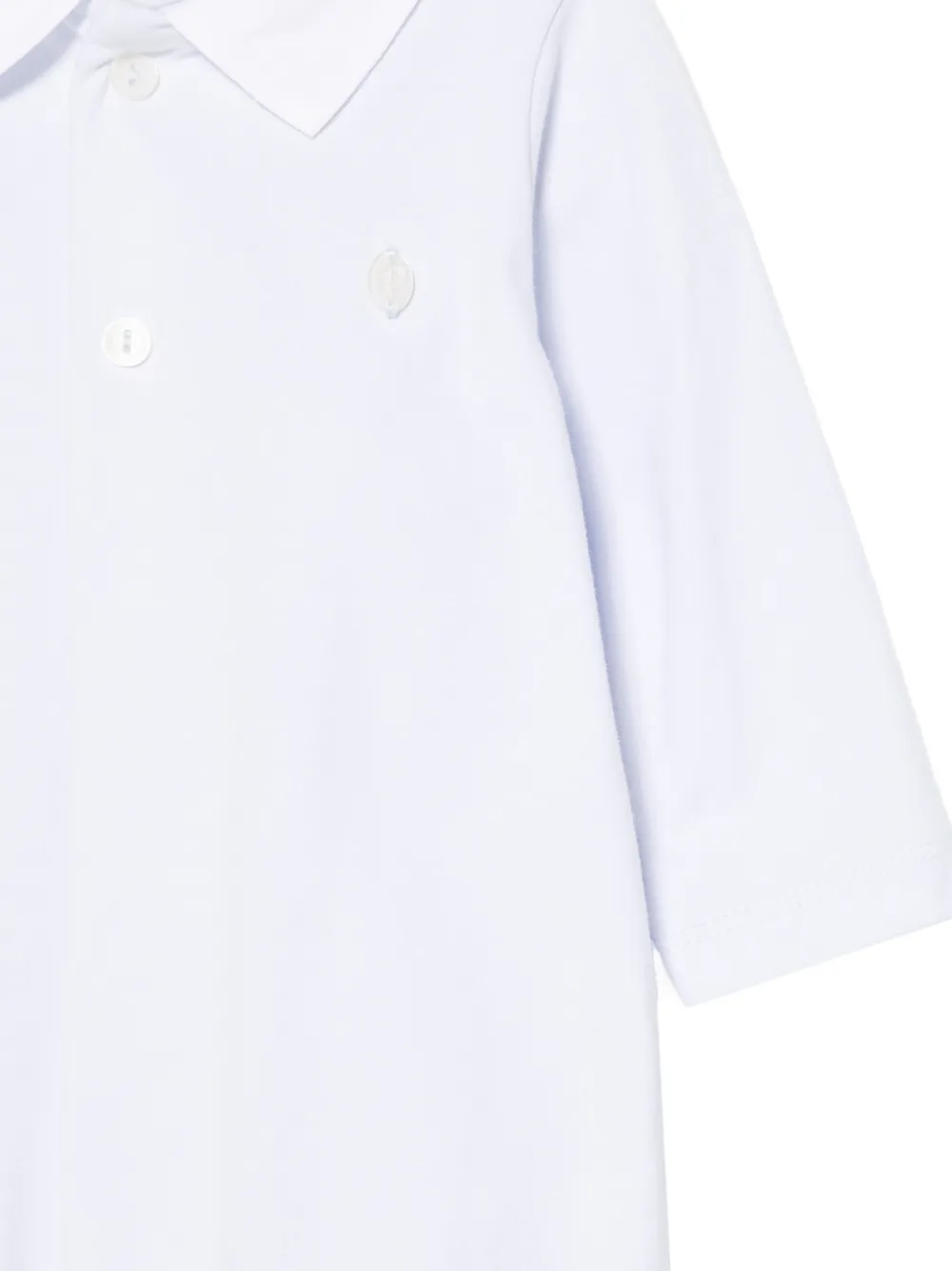 Patachou Pyjama met logoplakkaat en lange mouwen Blauw