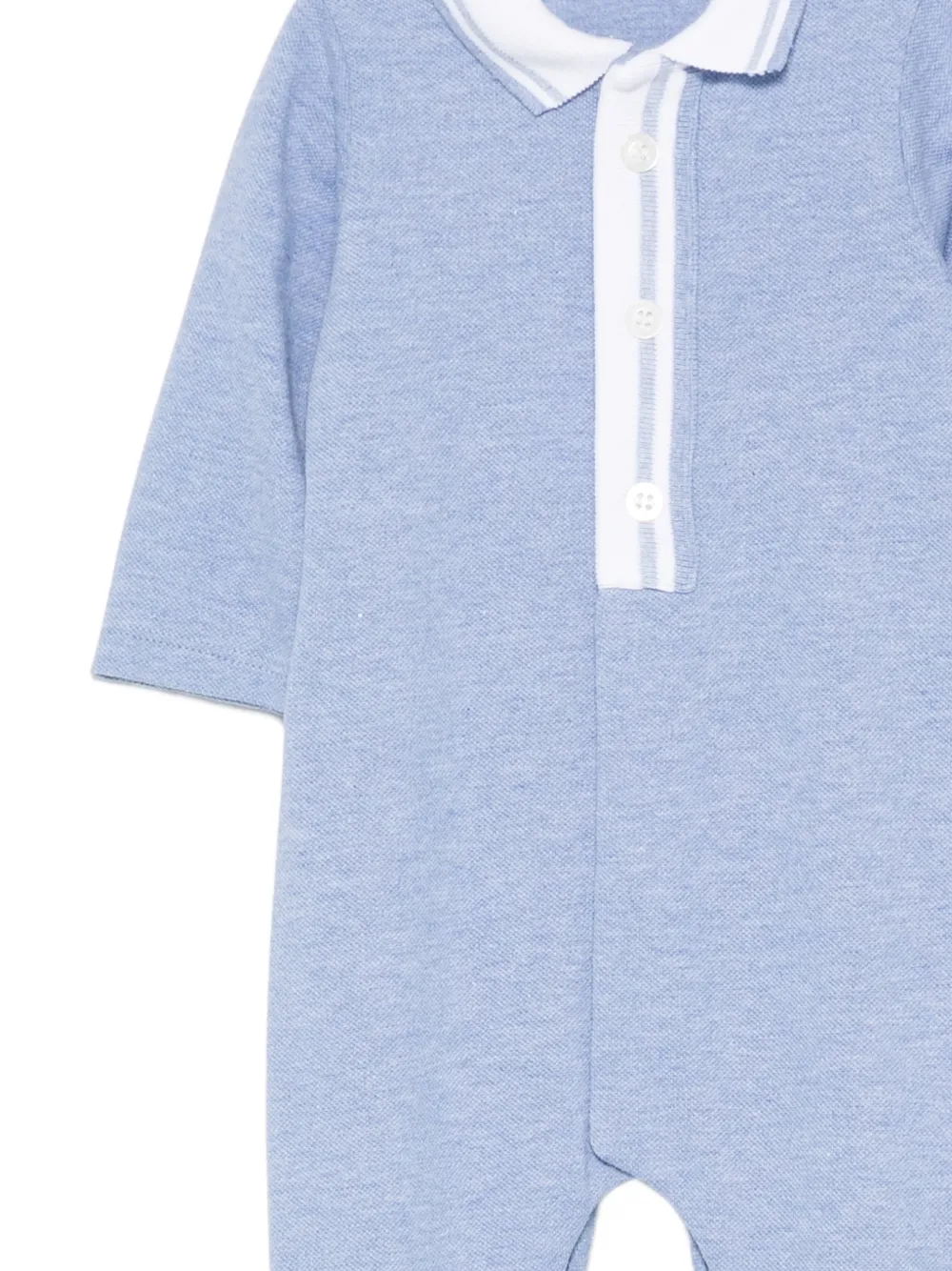  Patachou Pijama Con Ribete De Rayas - Azul 
