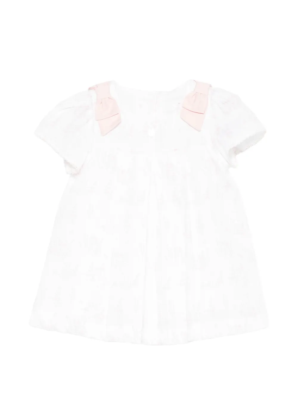 Patachou bow-detail dress - Bianco