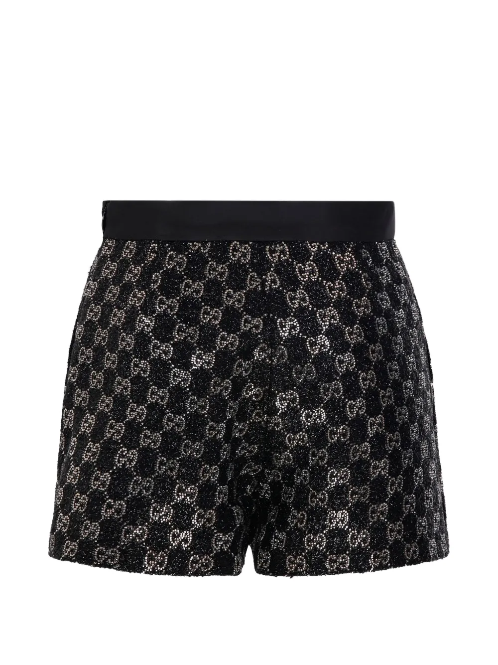 Gucci logo-patterned shorts - Zwart