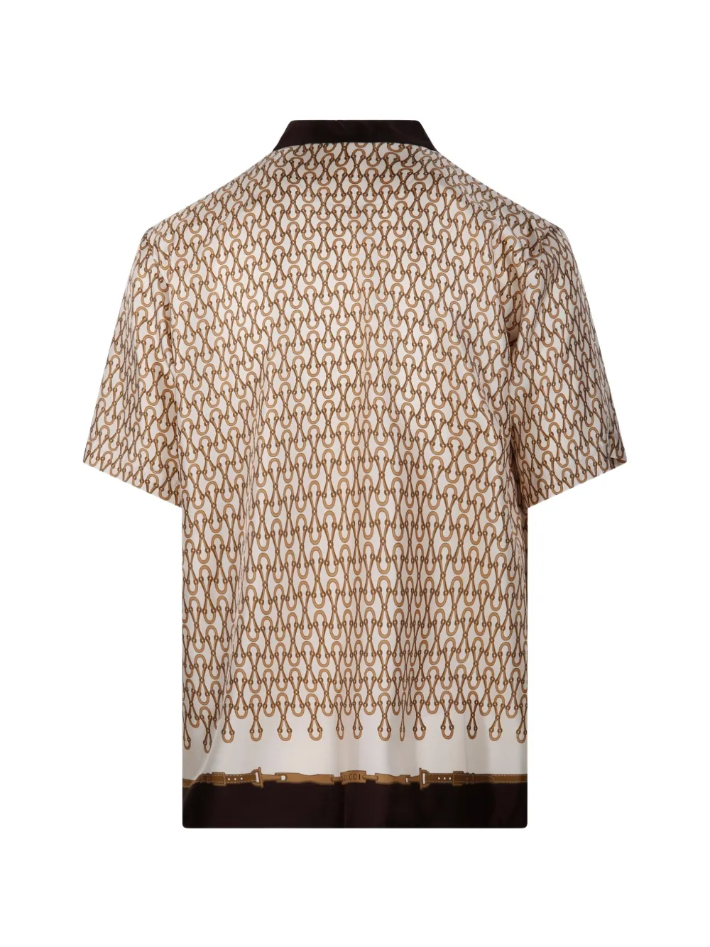 Gucci chain-print button shirt - Beige