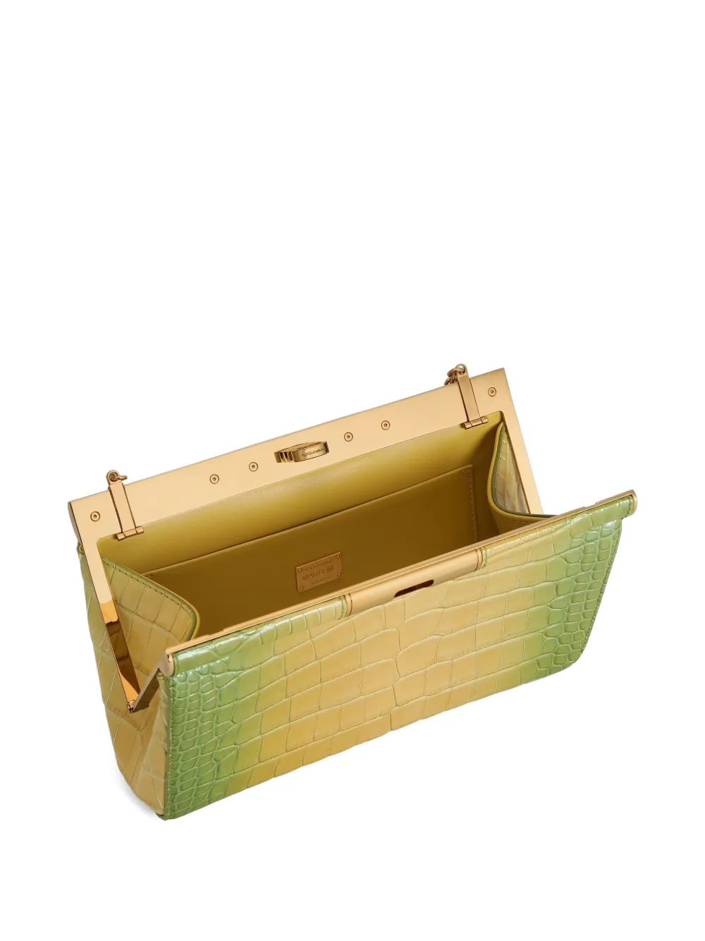Dolce & Gabbana Marlene degradé alligator schoudertas Groen