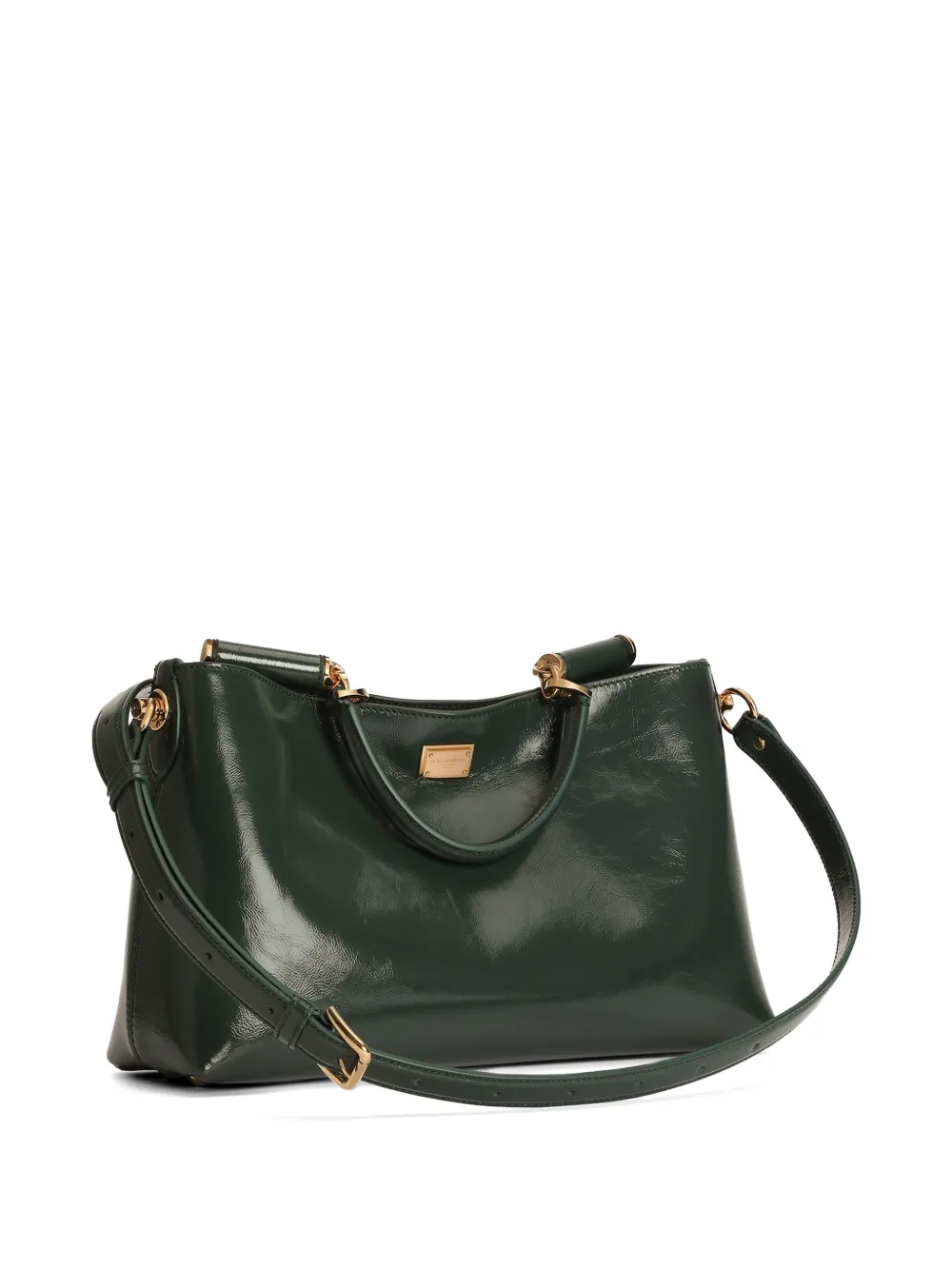 Dolce & Gabbana Vittoria medium kalfsleren handtas Groen