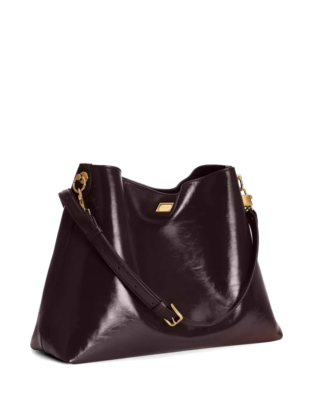 Dolce & Gabbana Vittoria grote kalfsleren schoudertas Rood