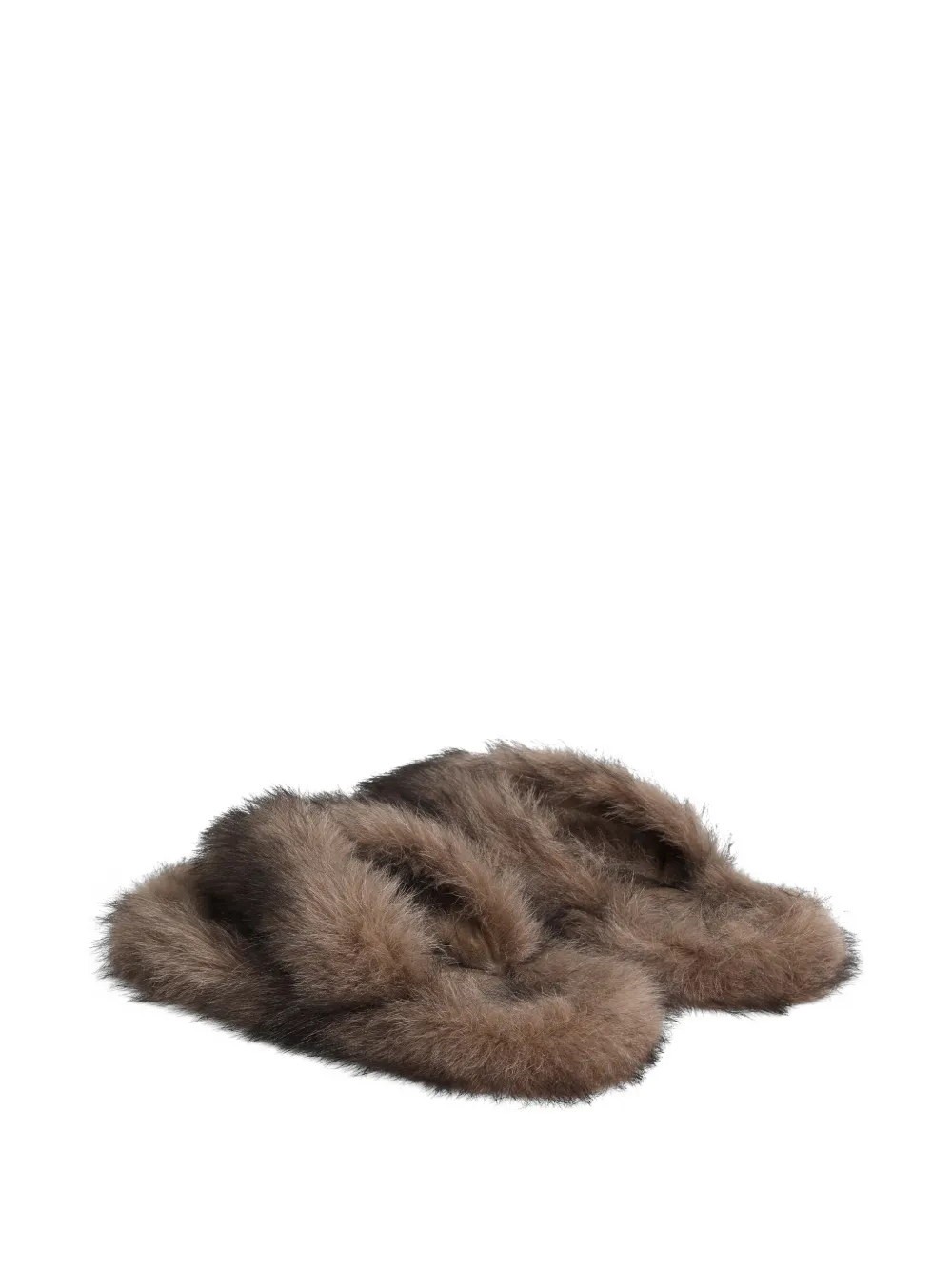 Dolce & Gabbana Lammy teenslippers Bruin