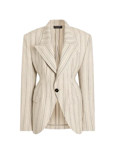 Dolce & Gabbana single-breasted jacket in regimental pinstripe