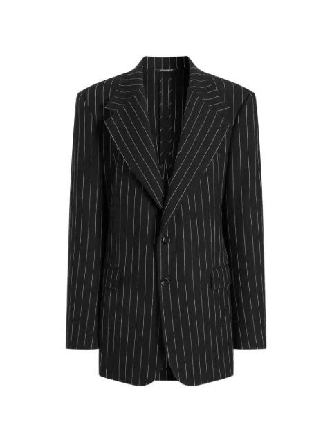 Dolce & Gabbana striped buttoned blazer