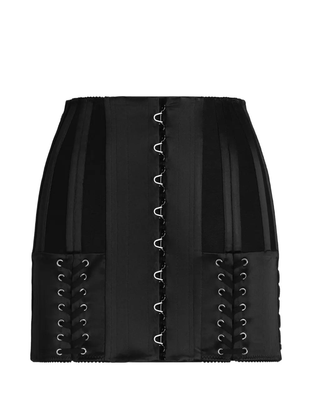 Dolce & Gabbana stretch satin miniskirt - Black