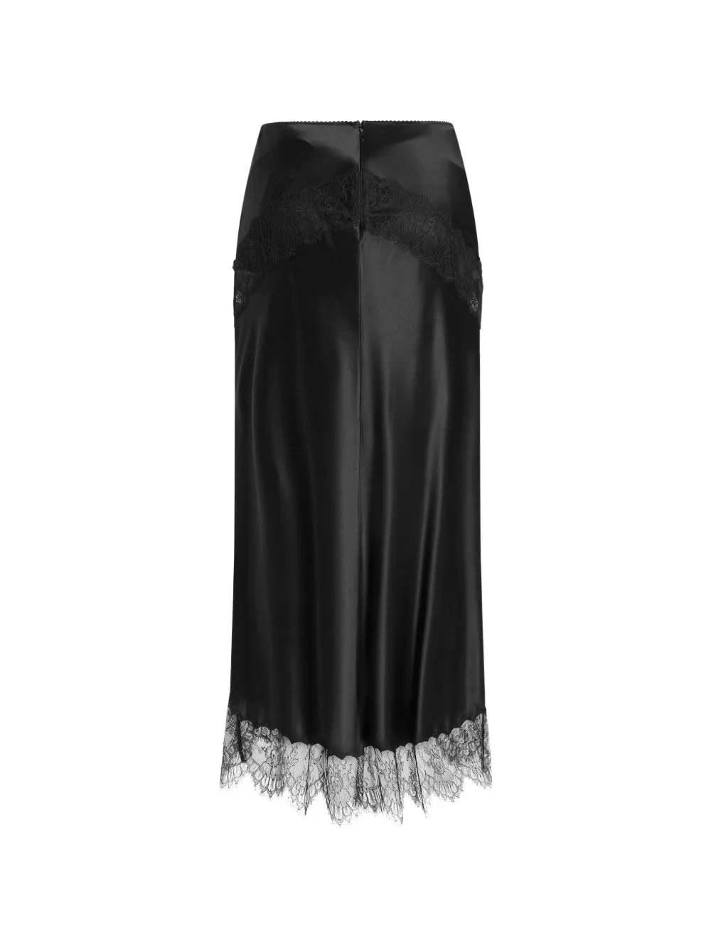 Dolce & Gabbana Zijden satijnen rok Zwart