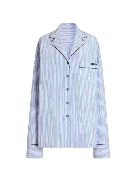 Dolce & Gabbana striped chest-pocket shirt