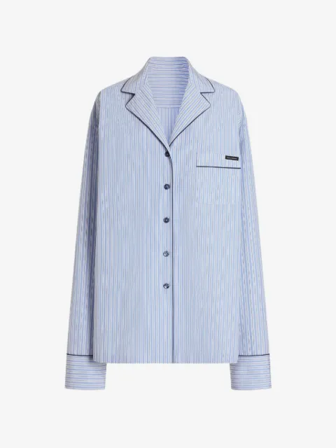 Dolce & Gabbana striped chest-pocket shirt
