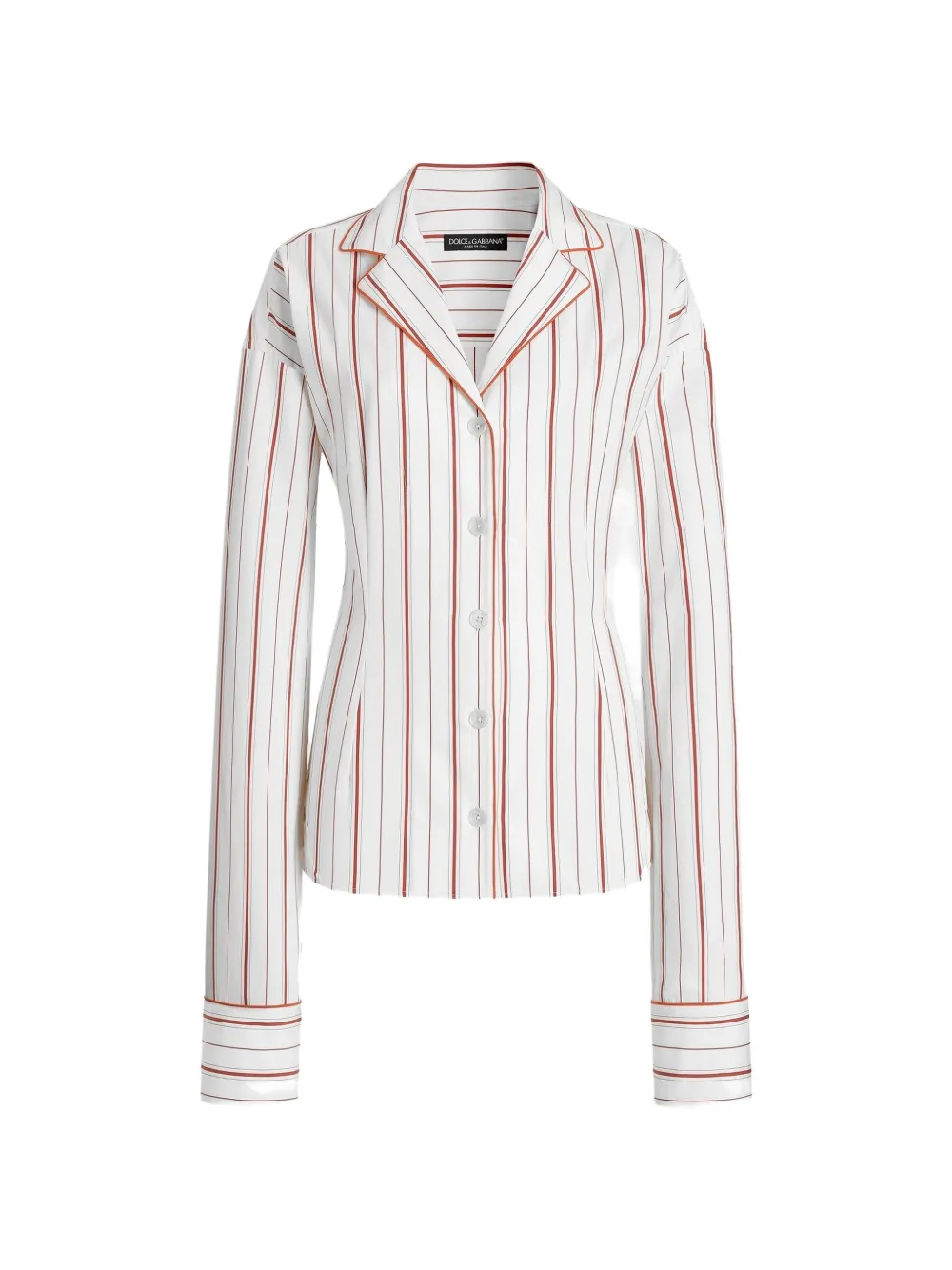 Dolce & Gabbana striped buttoned shirt - White