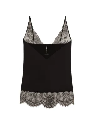 dolce&gabbana レース　キャミソール Dolce & Gabbana レース キャミソール | ブラック | FARFETCH JP
