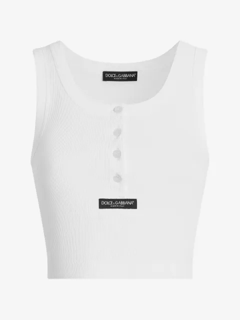 Dolce & Gabbana ribbat linne med knappar