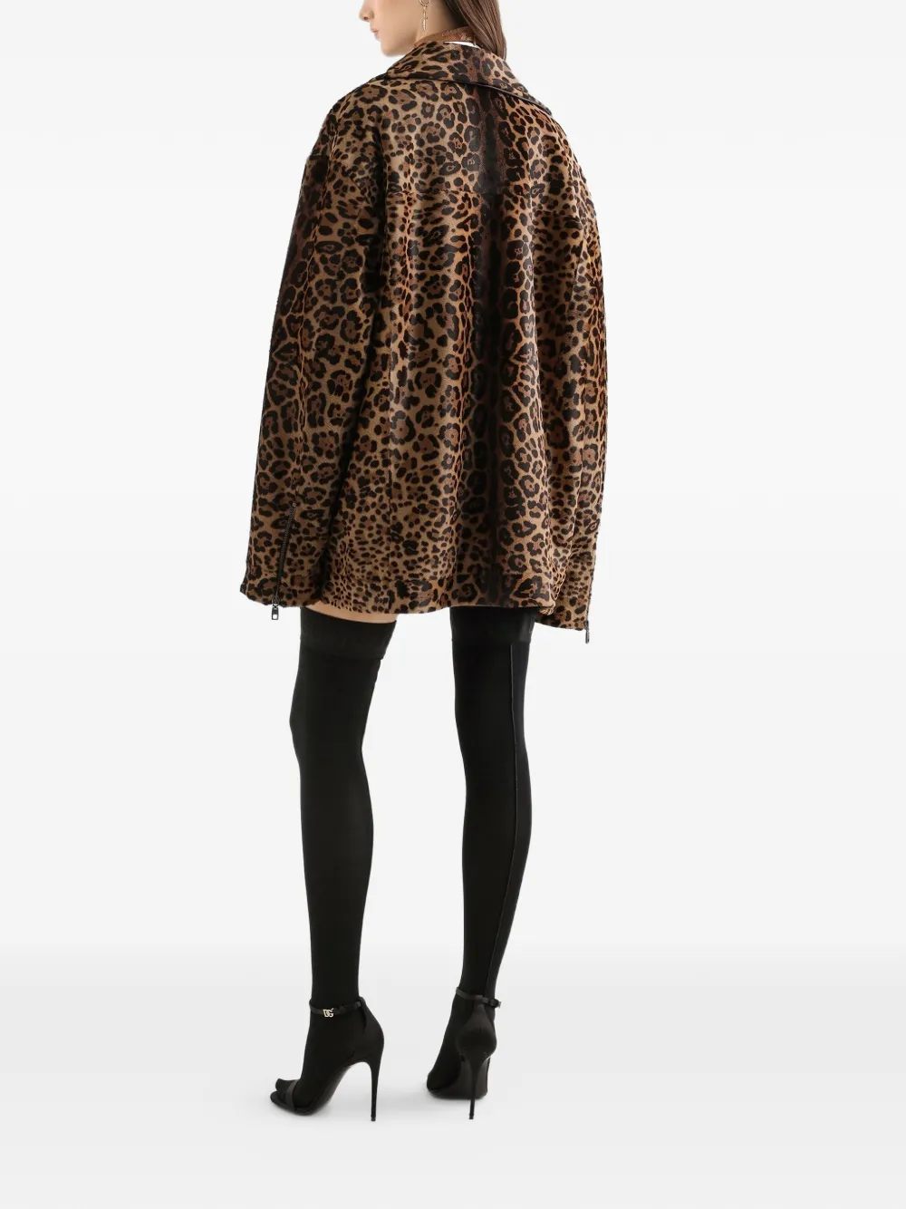 Dolce & Gabbana Pony Leo shirtjack Bruin