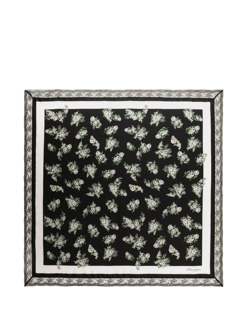 Dolce & Gabbana Foulard con stampa - Nero