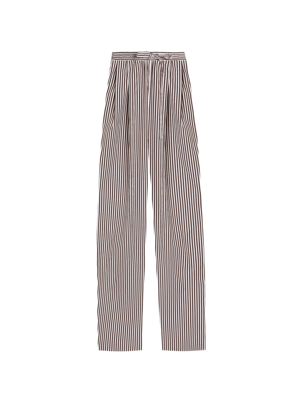 Dolce & Gabbana Gestreifte Popeline-Hose - Braun