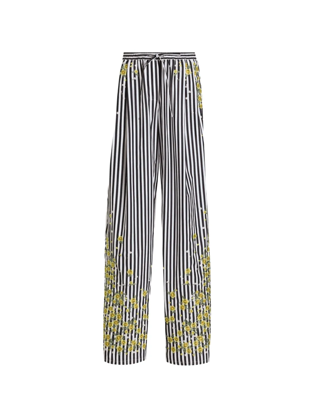Dolce & Gabbana Pantaloni con ricamo - Nero