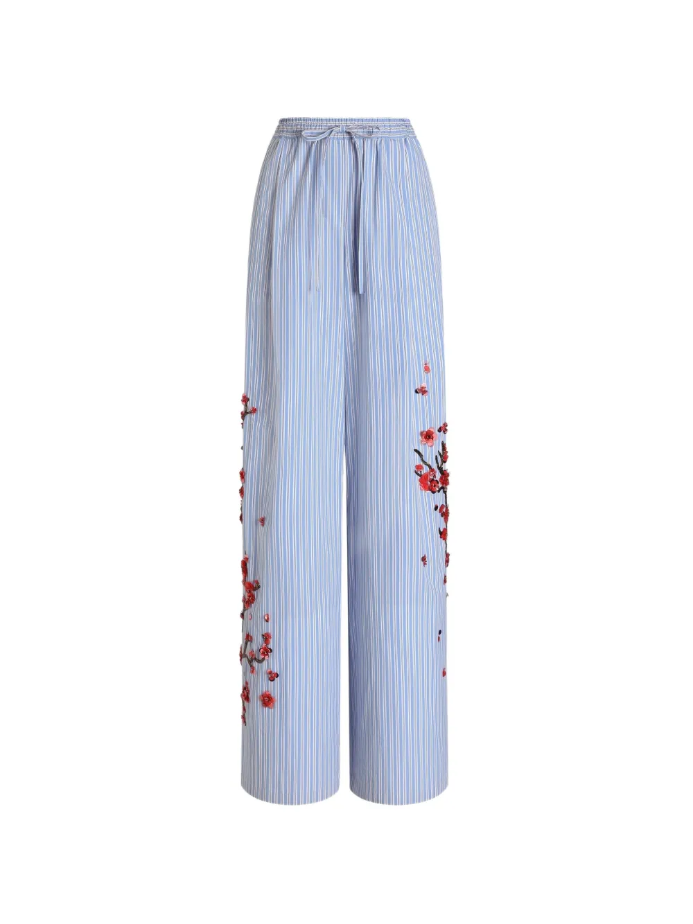 Dolce & Gabbana Pantaloni con ricamo - Blu