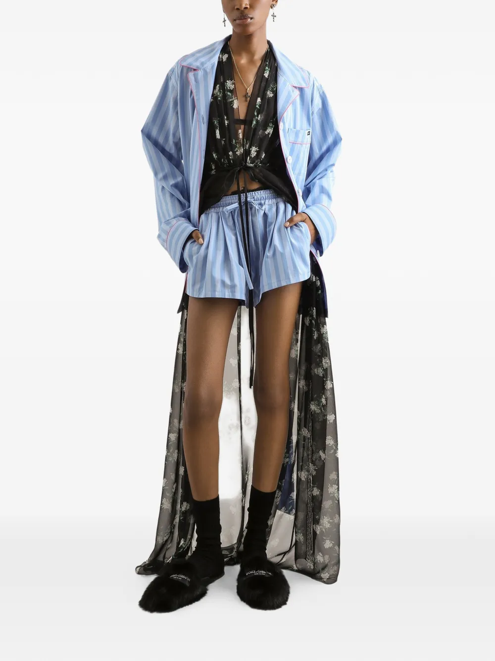 Dolce & Gabbana Gestreepte shorts Blauw