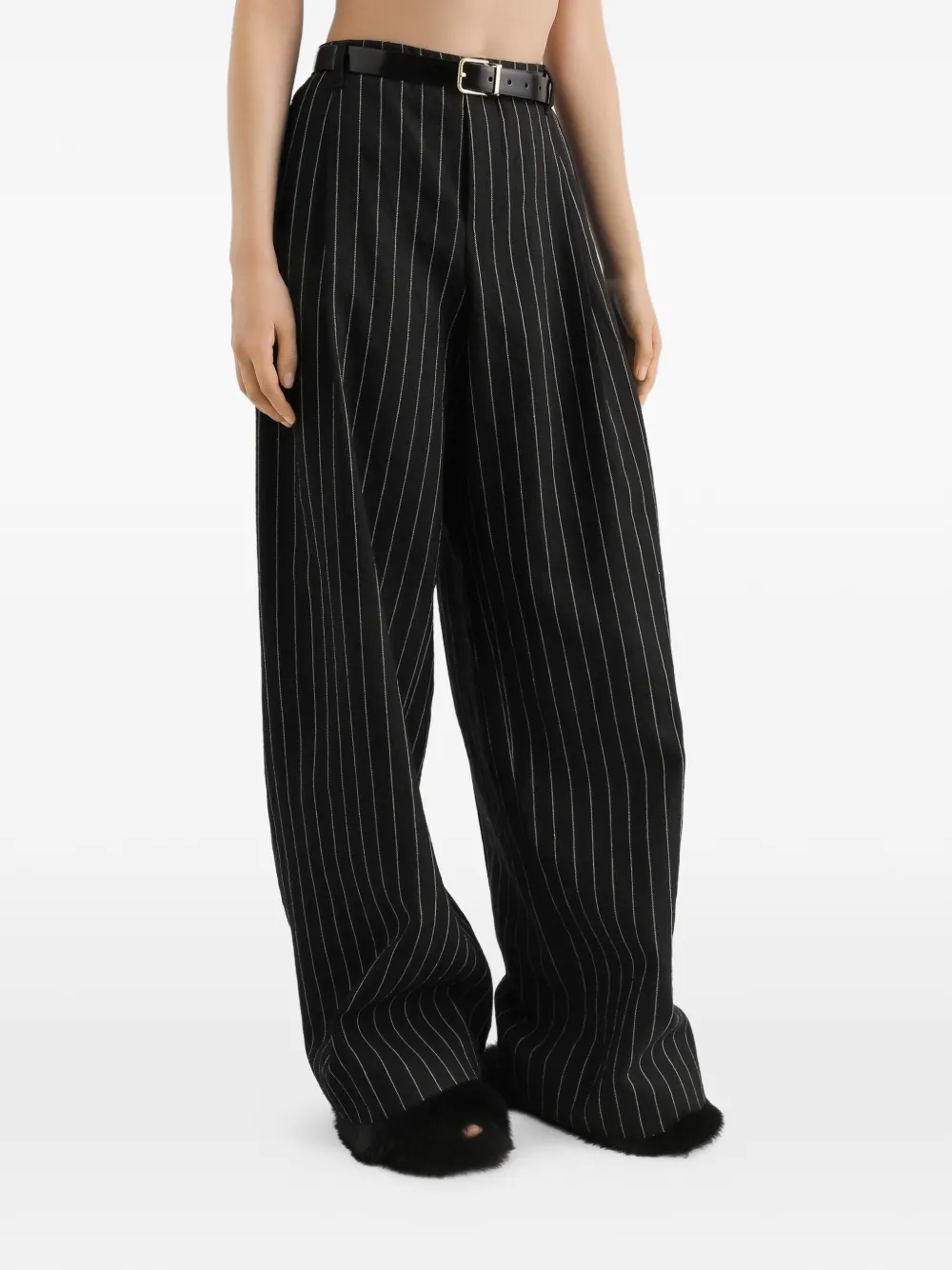 Dolce & Gabbana Broek met krijtstreep Zwart
