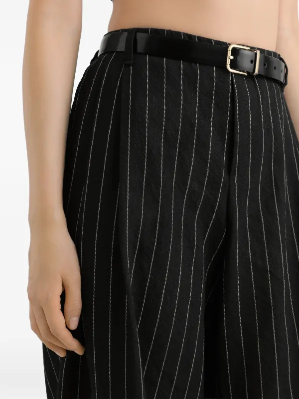 Dolce & Gabbana Pinstriped Trousers | Black | FARFETCH
