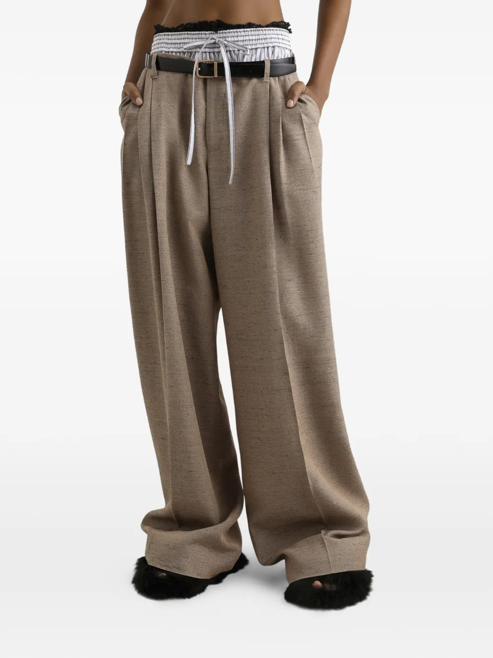 Dolce & Gabbana Plooibroek Bruin