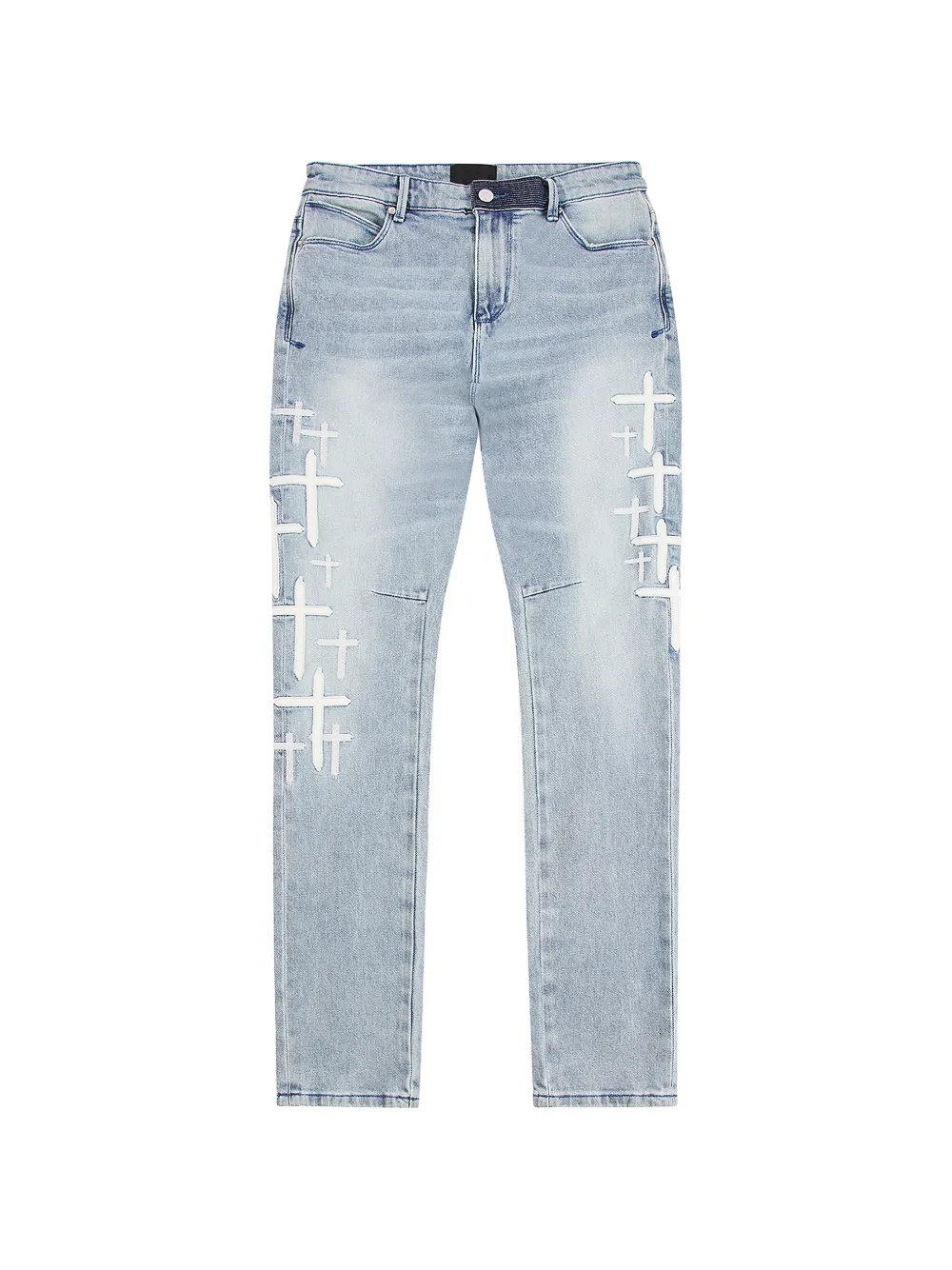RTA Bryant cross-patch jeans - Blu