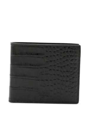 TOM FORD crocodile-embossed Leather Wallet | Black | FARFETCH