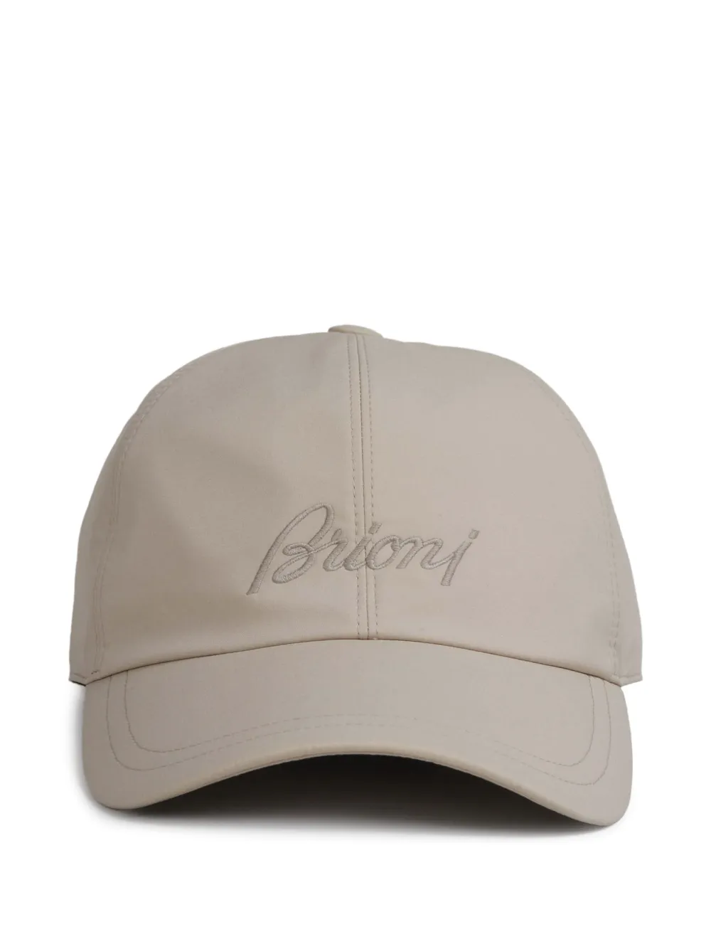 Brioni logo-embroidered baseball cap - Toni neutri