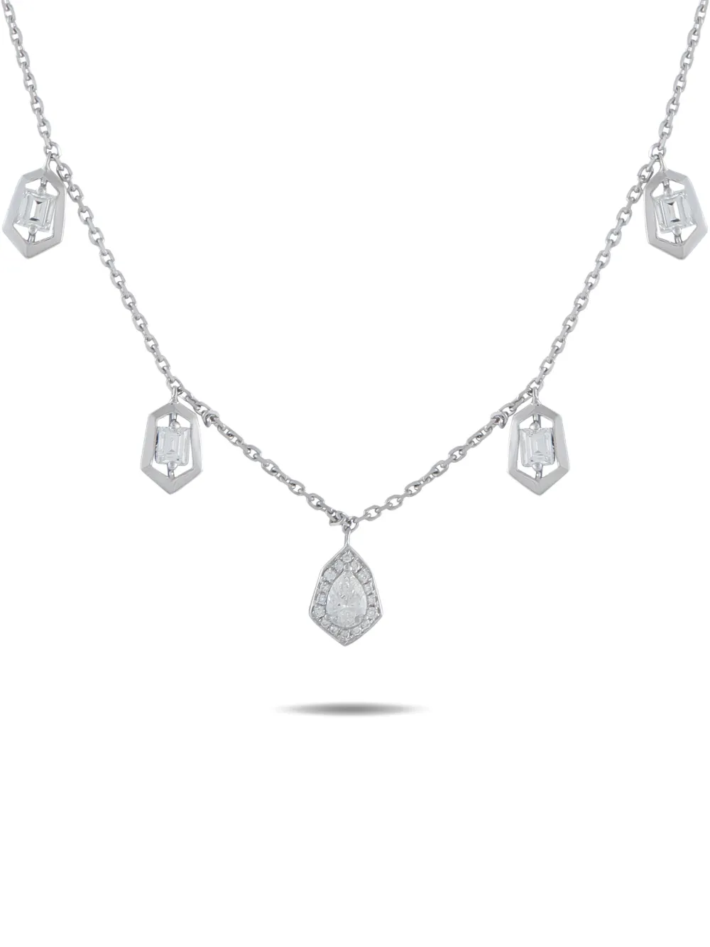 LB Exclusive diamond-pendant necklace - Argento