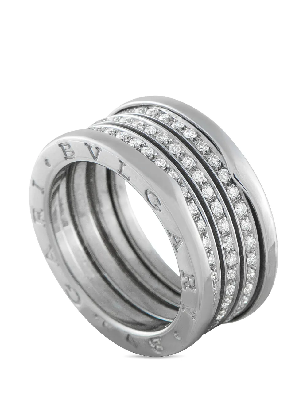 Bvlgari Pre-Owned diamond ring - Argento