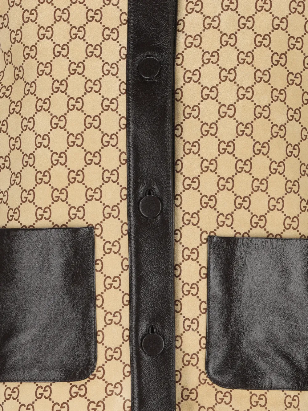 Gucci Monogram Button-fastening Jacket in Neutrals, view 4