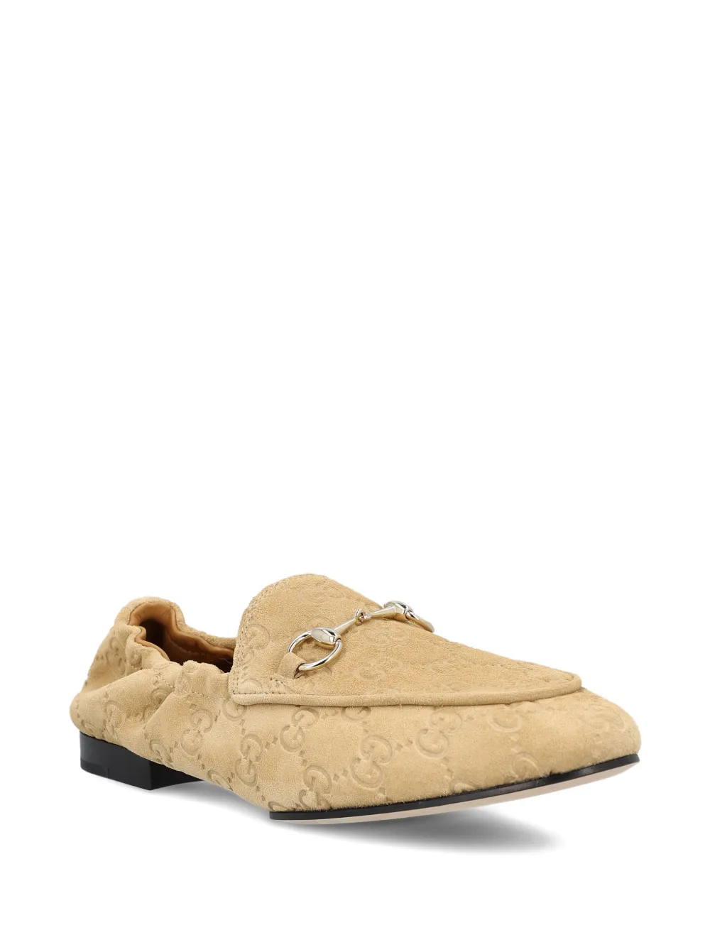 Gucci GG-patterned loafers - Beige