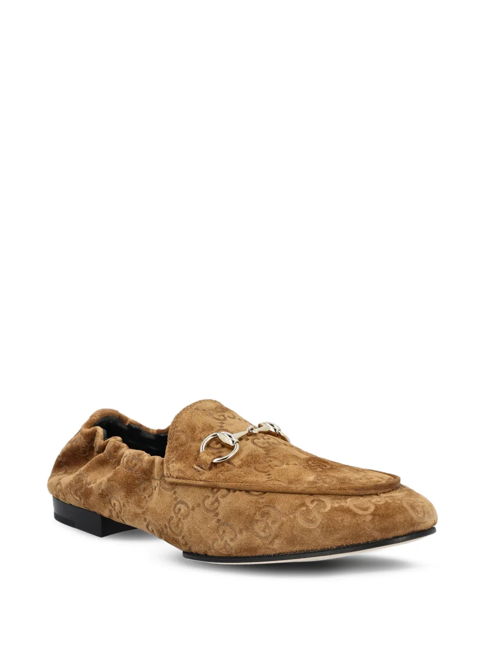 Gucci Loafers met GG-patroon Bruin