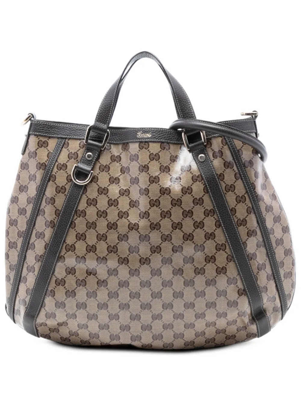 Gucci Pre-Owned 2016-2025 GG Crystal Abbey D Ring Convertible Tote satchel - Marrone