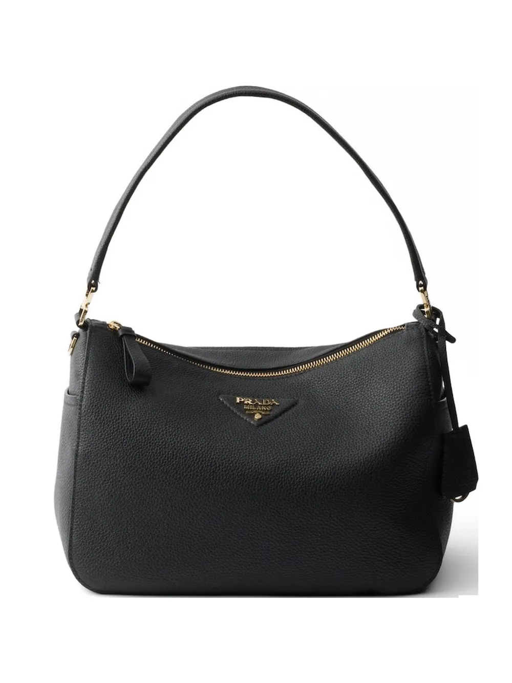 Prada Borsa a spalla in pelle - Nero