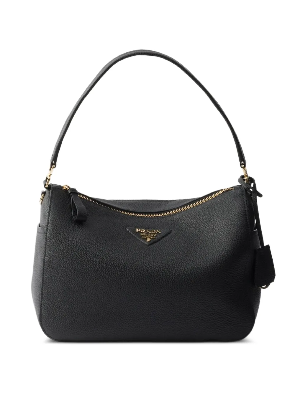 Prada Borsa a spalla in pelle - Nero